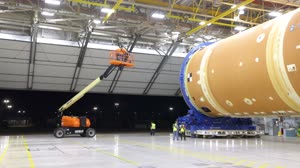 NASA Teams Prepare Artemis II Rocket Stage for Shipment